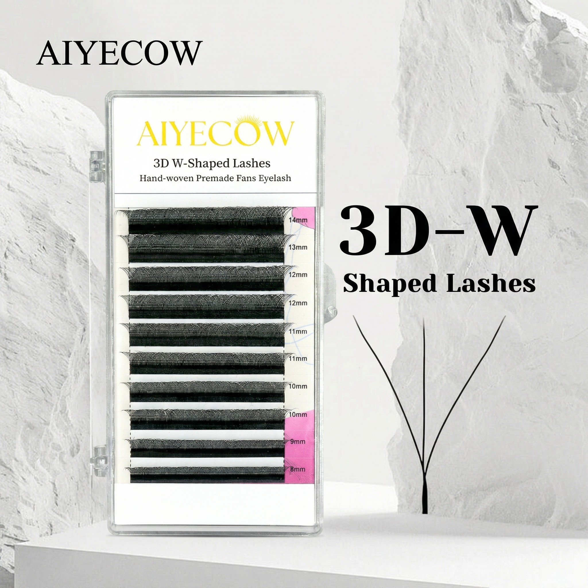 3D W Shaped Premade Fans Eyelash Extension